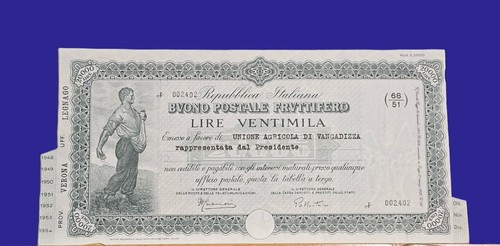 Buono postale fruttifero - buono,