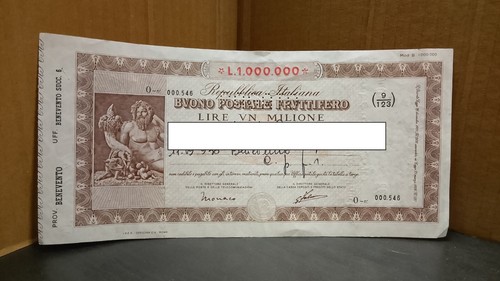 Buono postale fruttifero - buono,