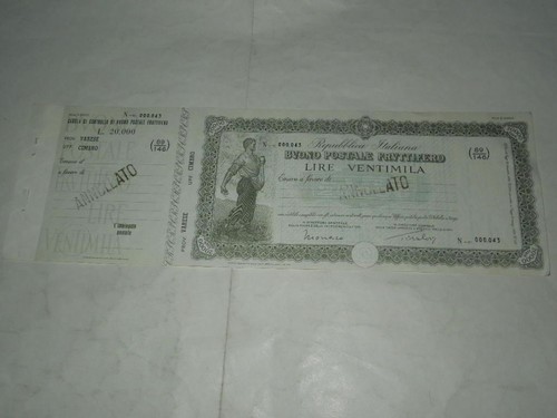 Buono postale fruttifero - postale,