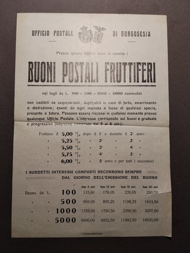 Volantino ufficio postale - ufficio,