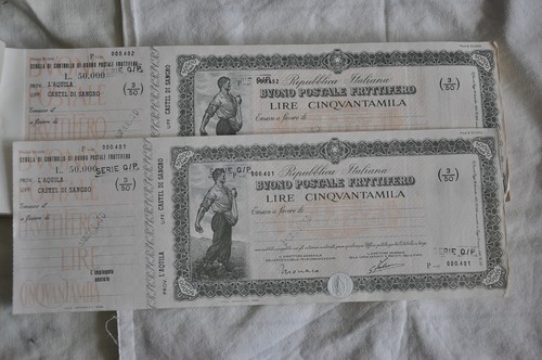 Buoni postale fruttifero - buoni,