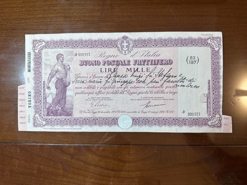 Buono postale fruttifero - buono,
