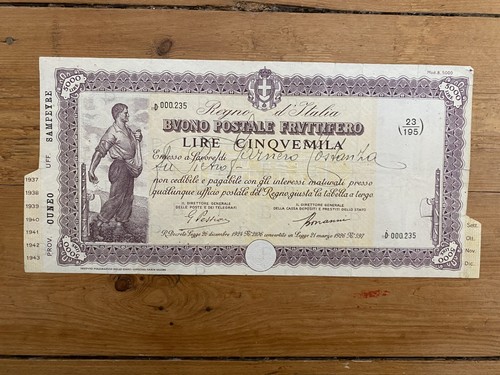 Buono postale fruttifero - buono,