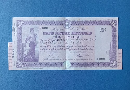 Raro buono postale - buono,