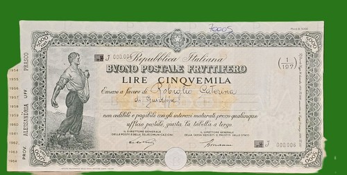 Buono postale fruttifero - fruttifero,