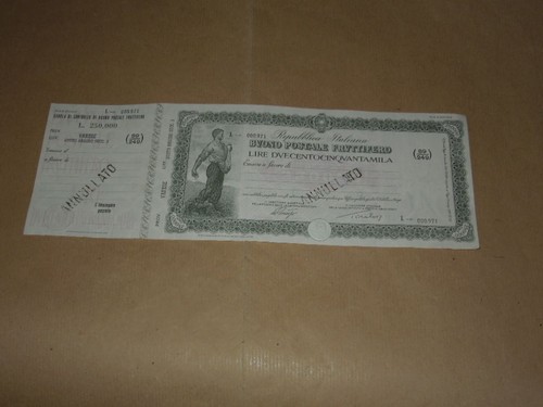 Buono postale fruttifero - postale, da