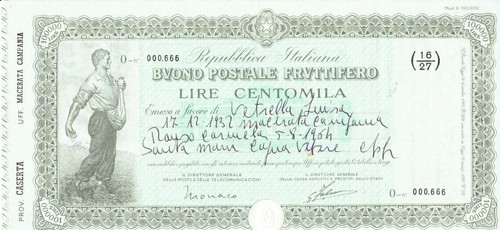 100000 lire 1984 buono - 100000,