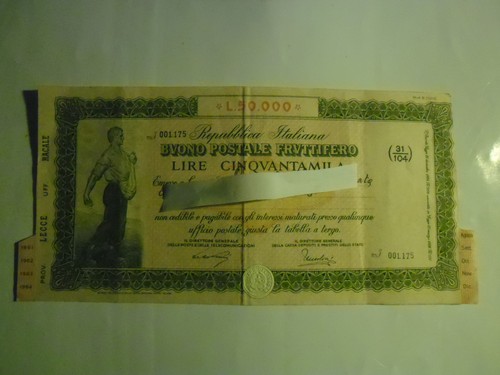Buono postale fruttifero - postale,