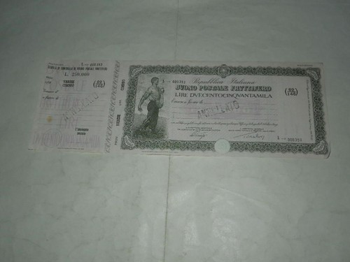 Buono postale fruttifero - postale,