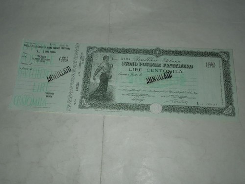 Buono postale fruttifero - buono,