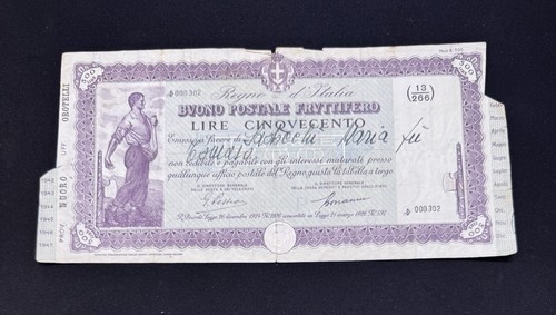 Buono postale fruttifero - fruttifero, da