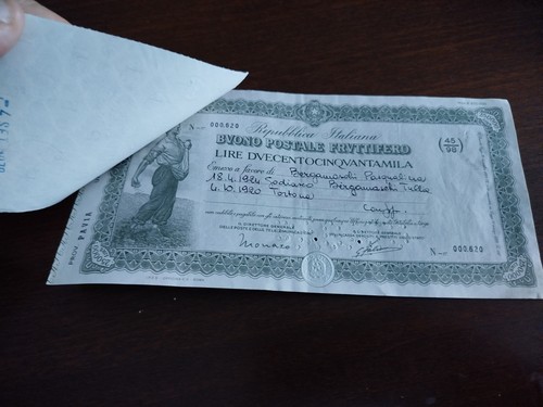Buono postale fruttifero - ,
